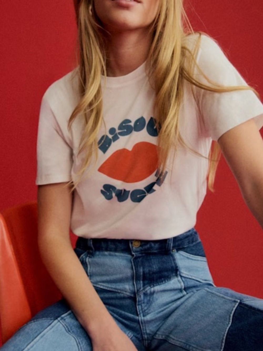 Sezane Bisou Sucre tee sz S